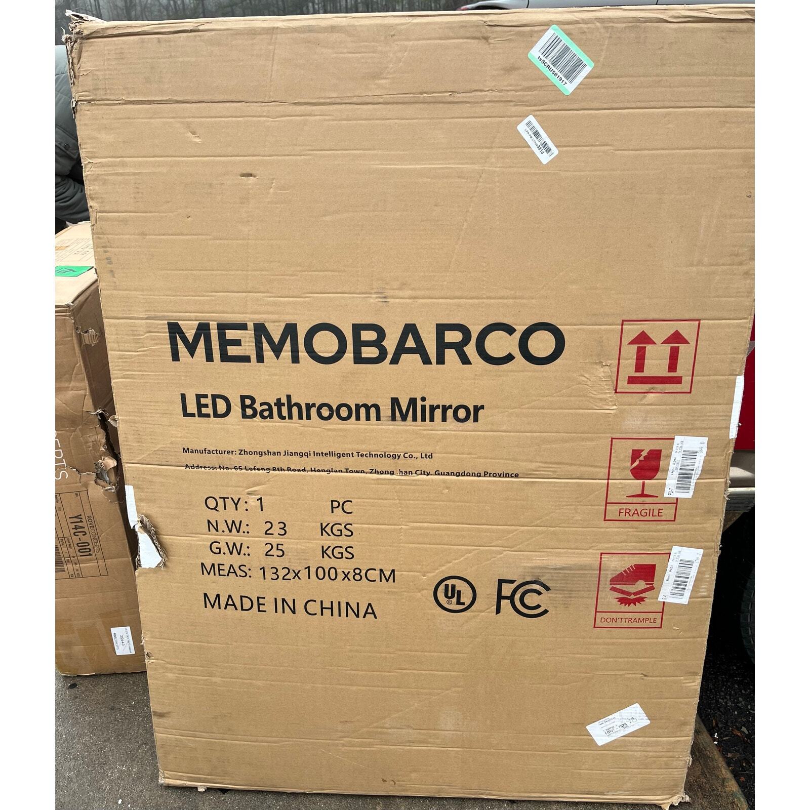 Memobarco LED 36x48 Mirror, anti fog, backlit, 3 color options