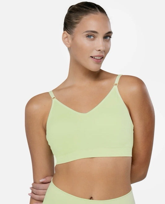 Underoutfit Full Coverage Comfort Bra - 454,  Lime size Large