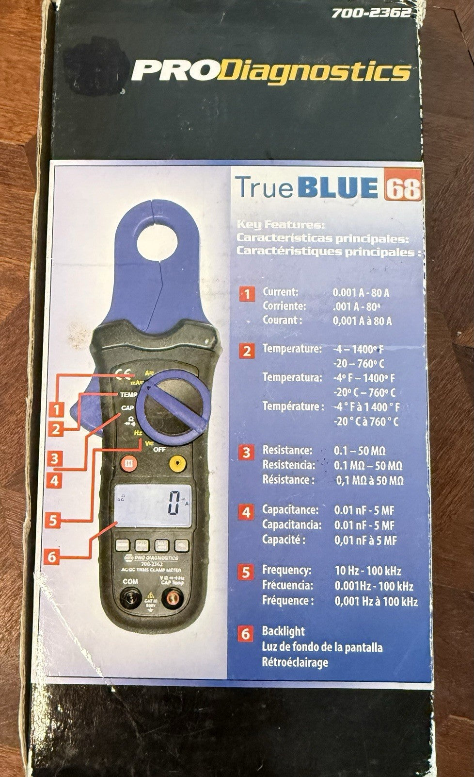 True Blue 68 True RMS Low Current Clamp Multimeter – NAPA Exclusive