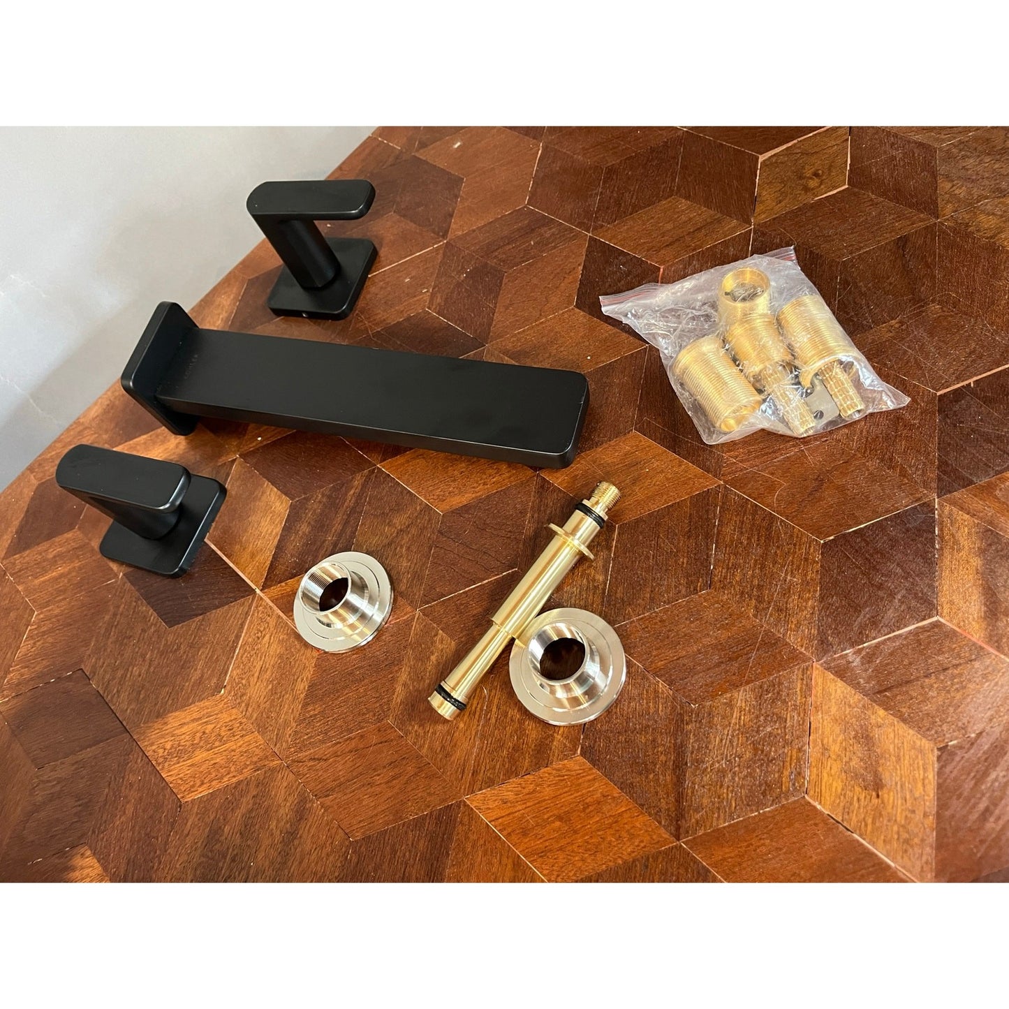 Kohler T27120-4-BL Parallel Wall Mount Bathroom Sink Faucet Trim