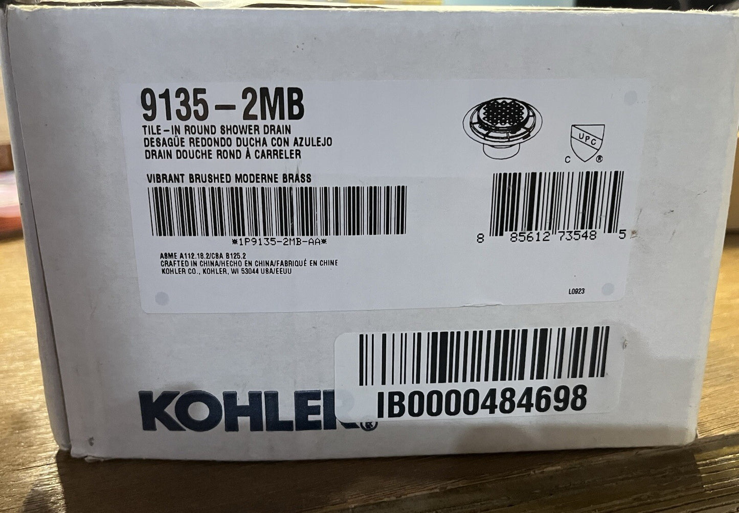 Kohler Clearflo Square Shower Drain, Matte Black, K-9136-BL – Modern Bathroom