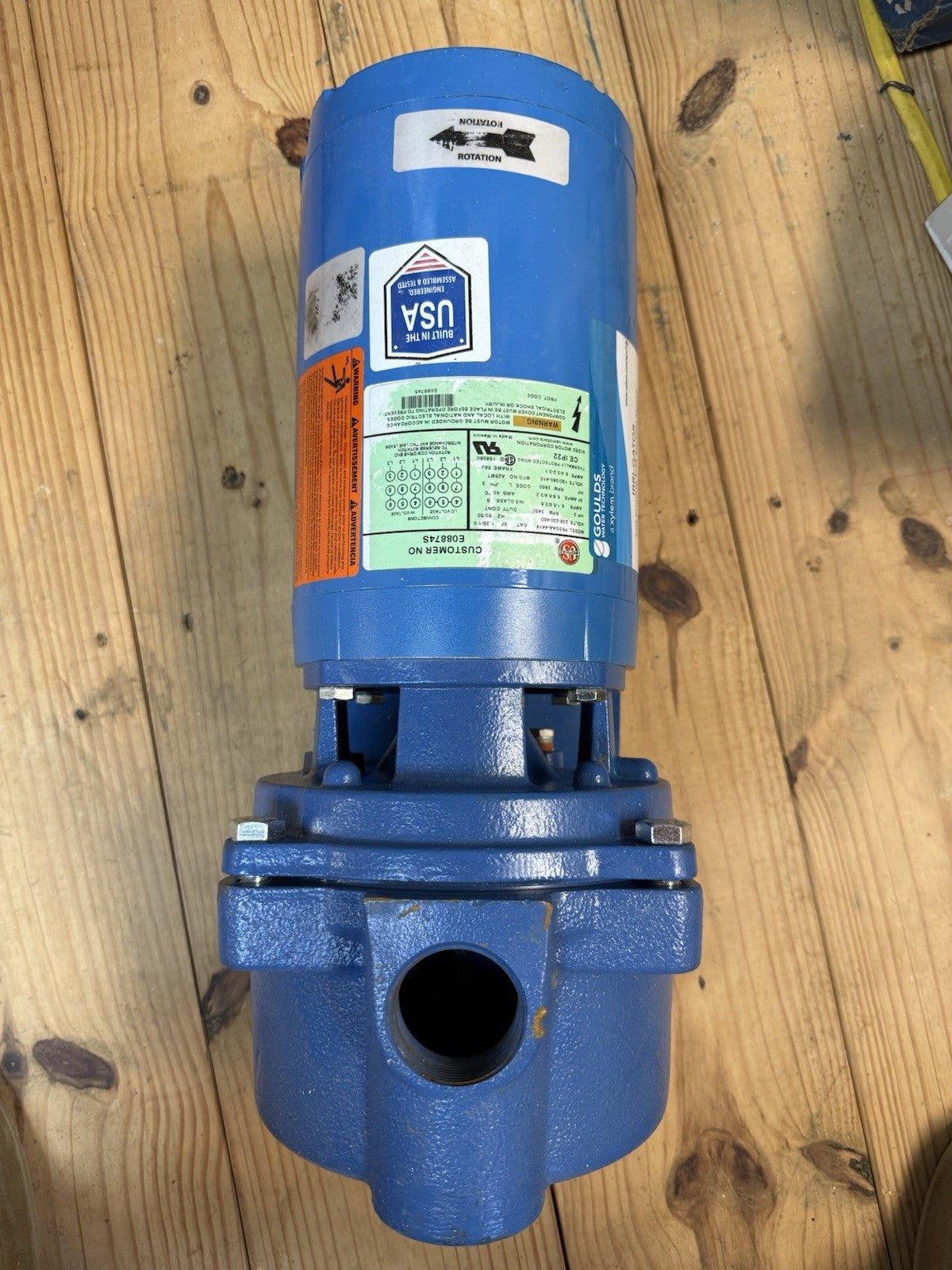 Goulds GT203 2 HP Water Well Irrigation Sprinkler Pump 3PH 230V Self Priming
