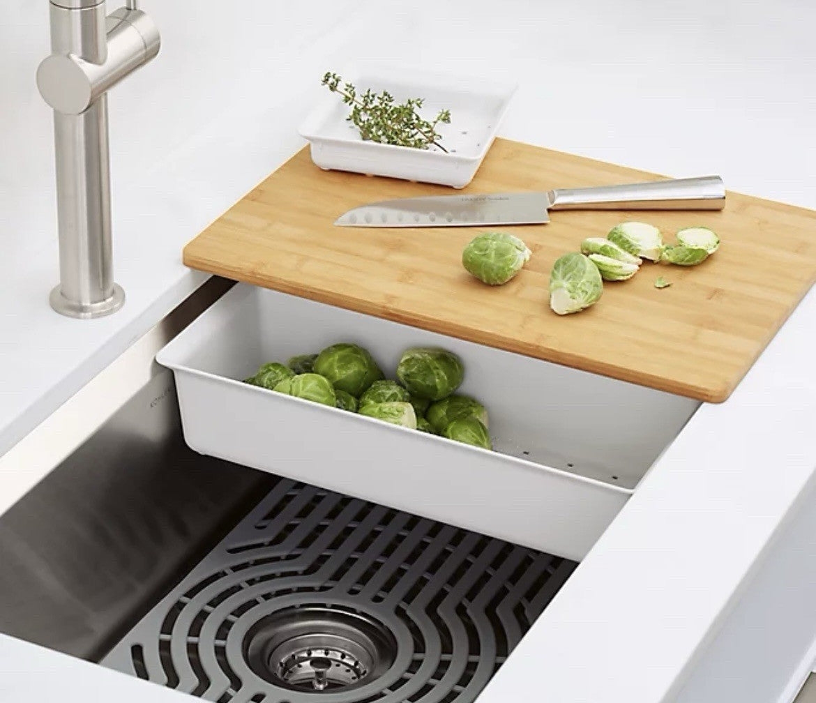 KOHLER 80084-2PC-NA Task 33" Stainless Steel Dual Mount Kitchen Sink Single