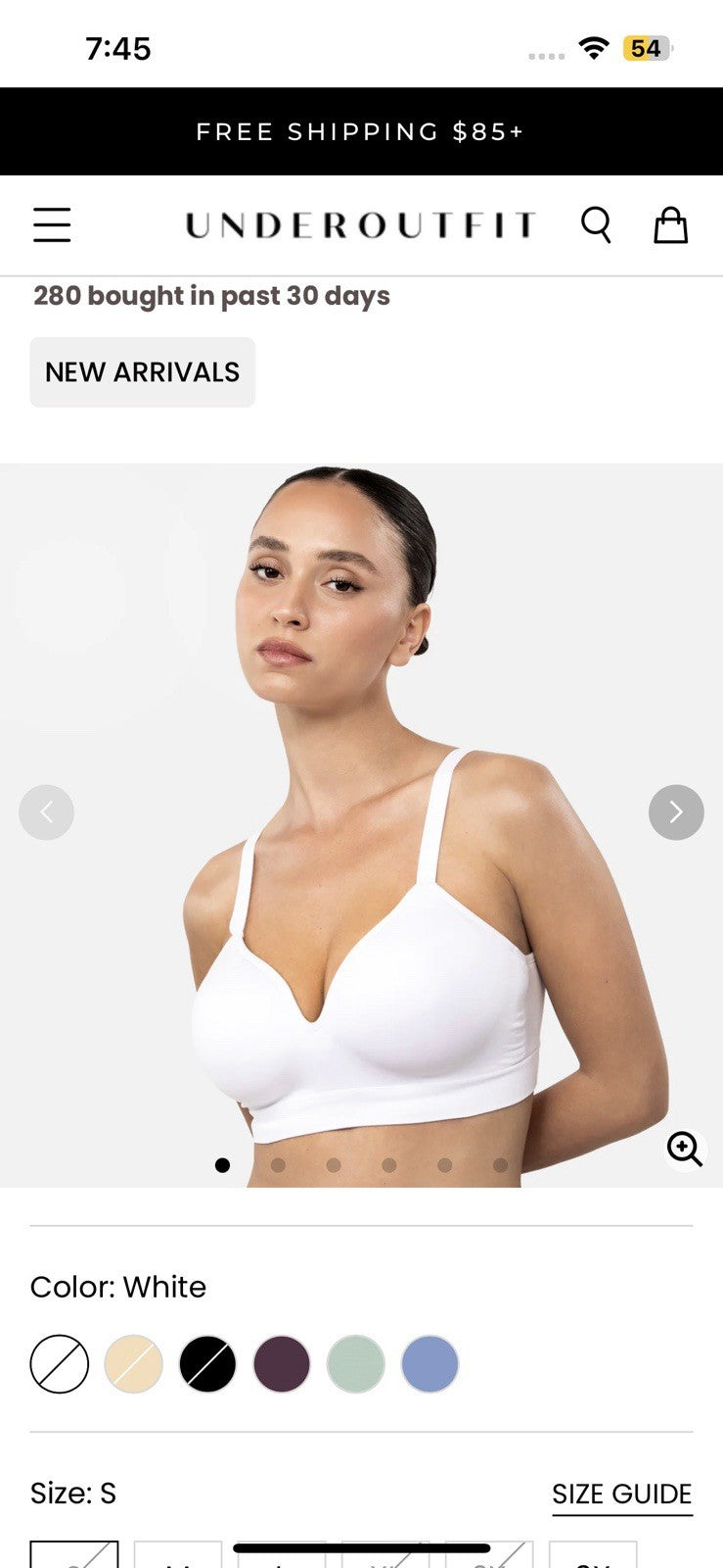 Underoutfit Secret Infinite Support Bra - 467 white, size 2xl