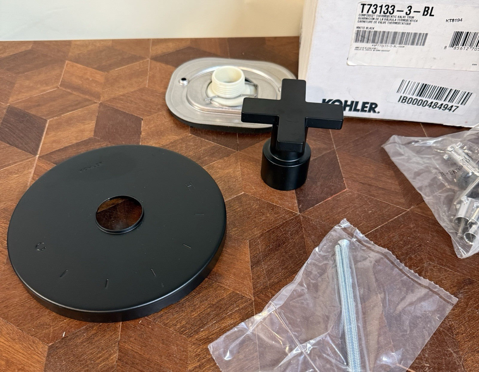 🏷️ Kohler K‑T73133‑3‑BL Composed MasterShower Thermostatic Valve Trim – Cross H