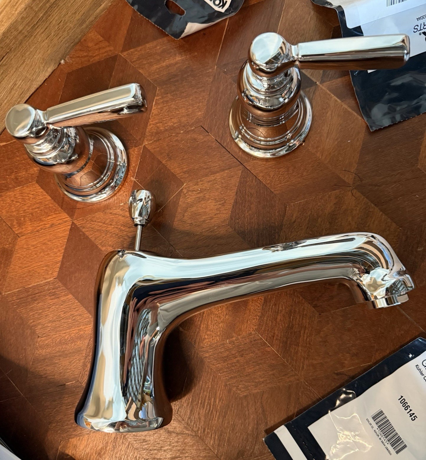 Kohler Bancroft Two-Handle Roman Tub Faucet Trim – Polished Chrome K-T10592-4-CP
