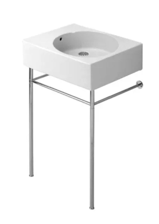 Duravit 684600011 Scola Washbasin 24 1/4" Ceramic with Overflow for Vanity