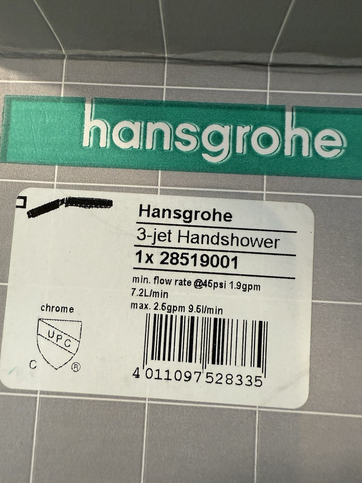 Hansgrohe Raindance S 28519001 Multi-Function Hand Shower Chrome 2.5 GPM