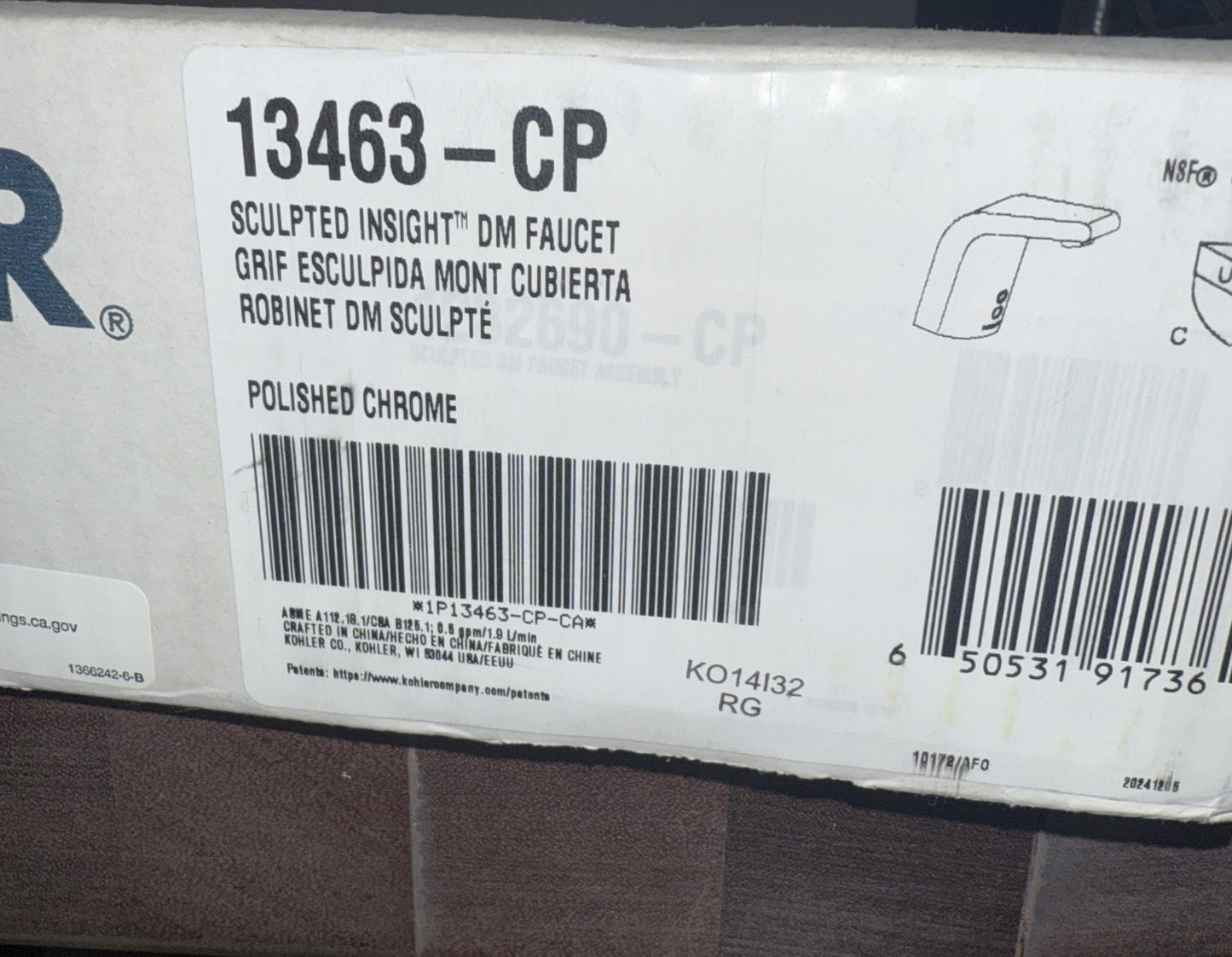 Kohler K-13463-CP Touchless Bathroom Sink Faucet – Polished Chrome | Commercial