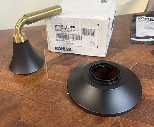 KOHLER T23955-4-BMB Transfer Valve Trim Tone Collection – Brushed Moderne Brass