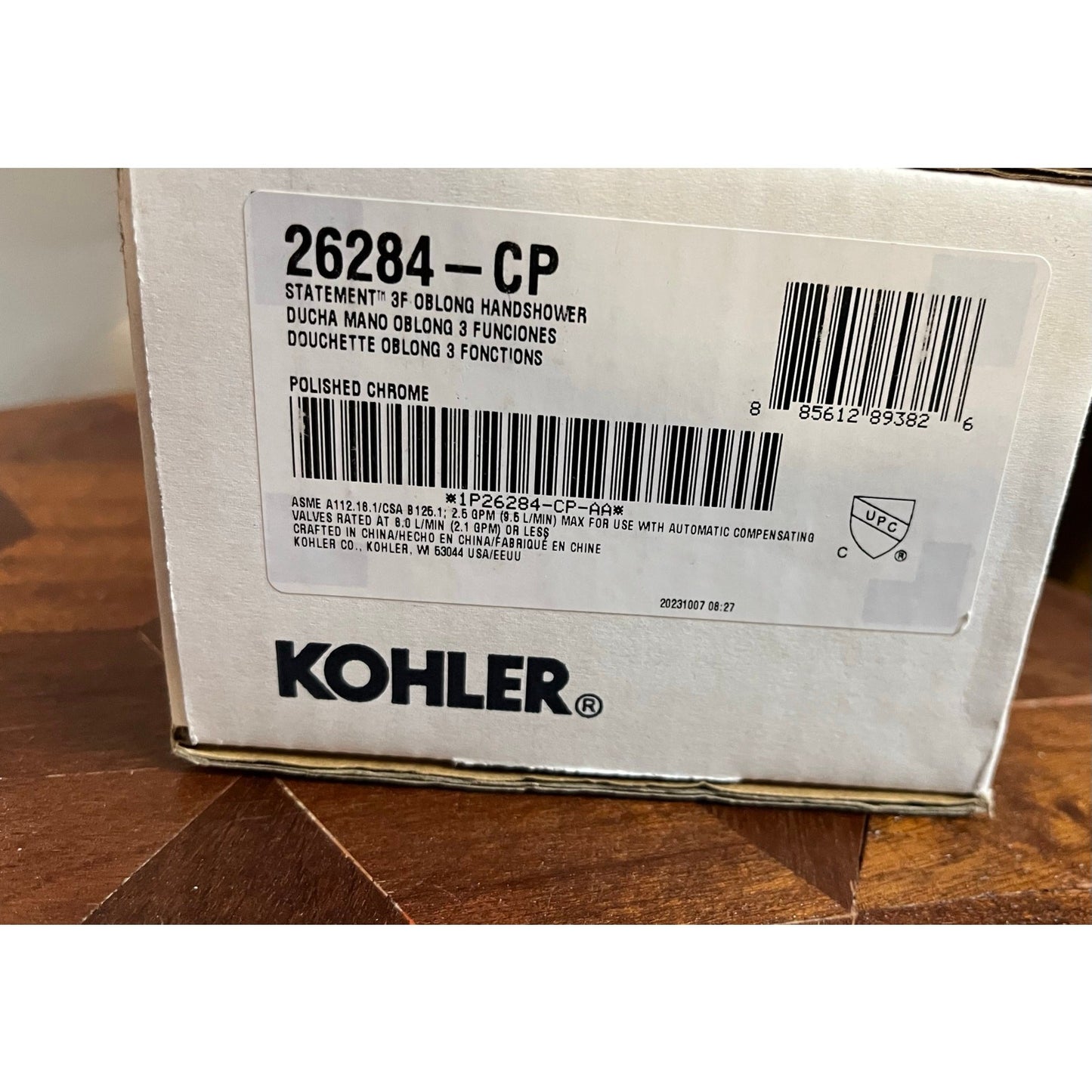 Kohler 26284-CP Statement Oblong Three-Function Handshower