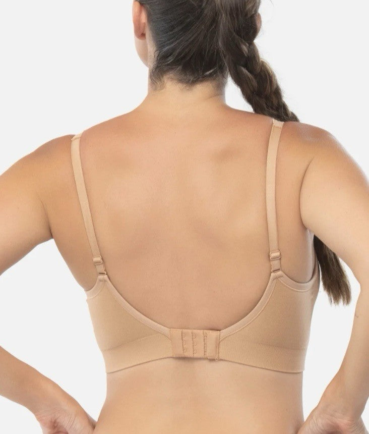 Underoutfit Adjustable Comfort Bra w/ Lace Straps-445  Coffee, size xl