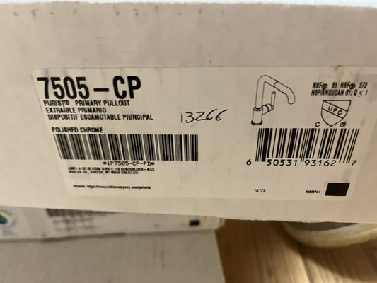 Kohler Purist Pull-Out Kitchen Faucet | Polished Chrome | Model K-7505-CP