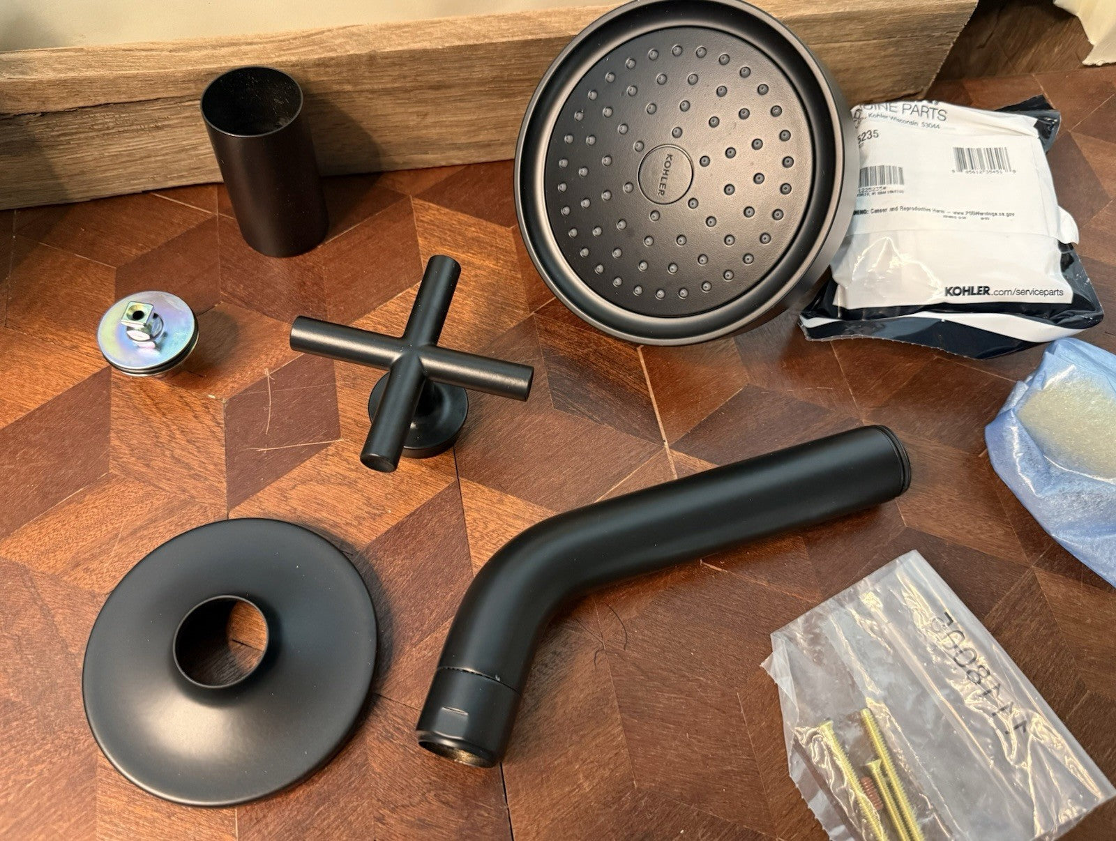 Kohler Purist Shower Trim Kit with Lever Handle – Matte Black (K-TS14422-3-BL)