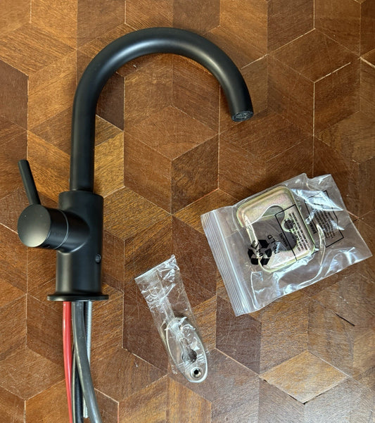 KOHLER Contemporary Single Handle Bar Beverage Faucet in Matte Black 26369-BL