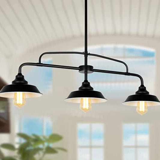 Puzhi Home Black Pendant Lighting Fixture