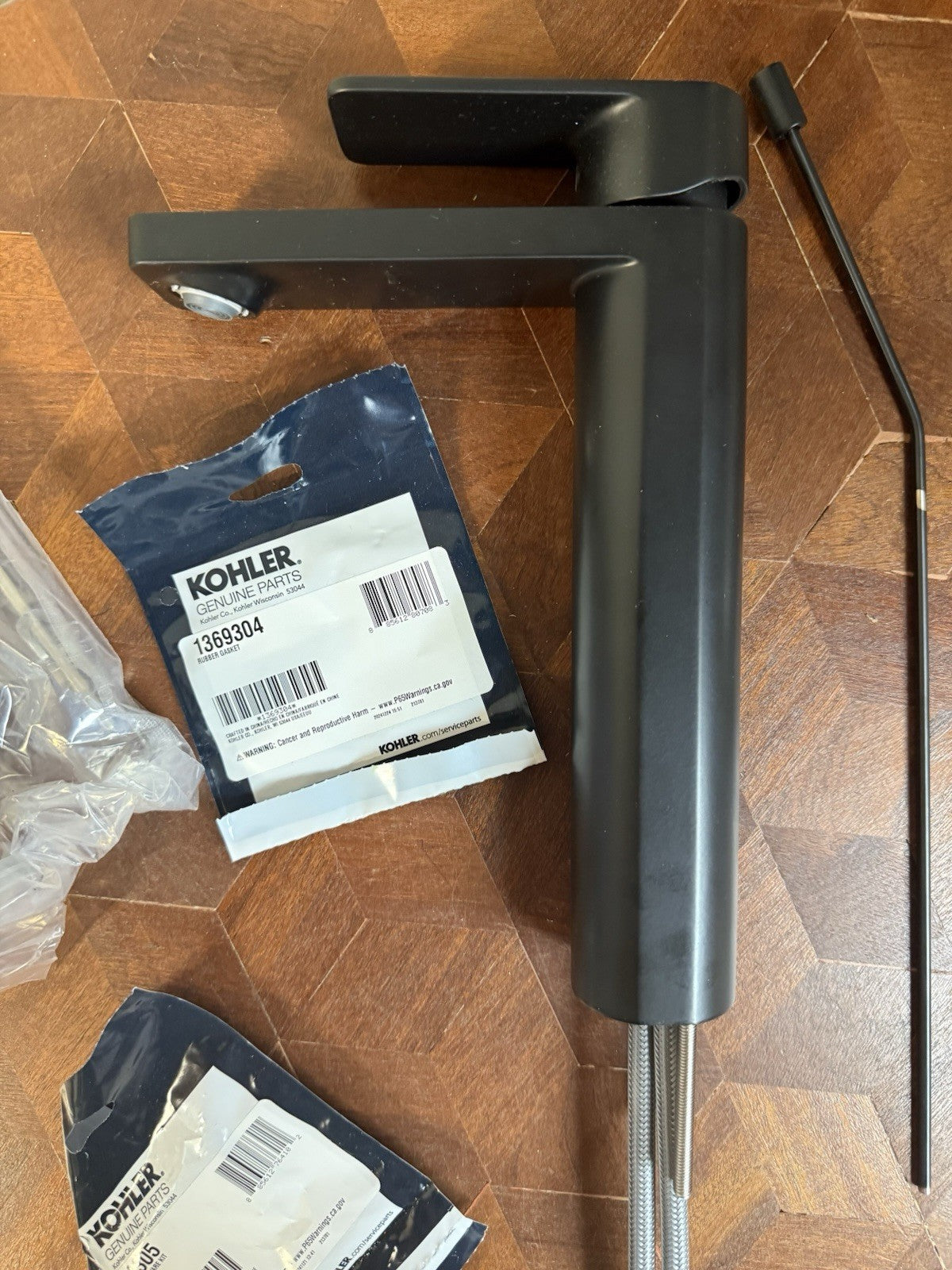 Kohler Parallel K‑23475‑4‑BL Single‑Handle Faucet – Matte Black