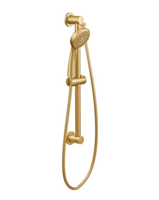 Moen 3887EPBG Eco-Performance Hand Shower with Slide Bar Brushed Gold