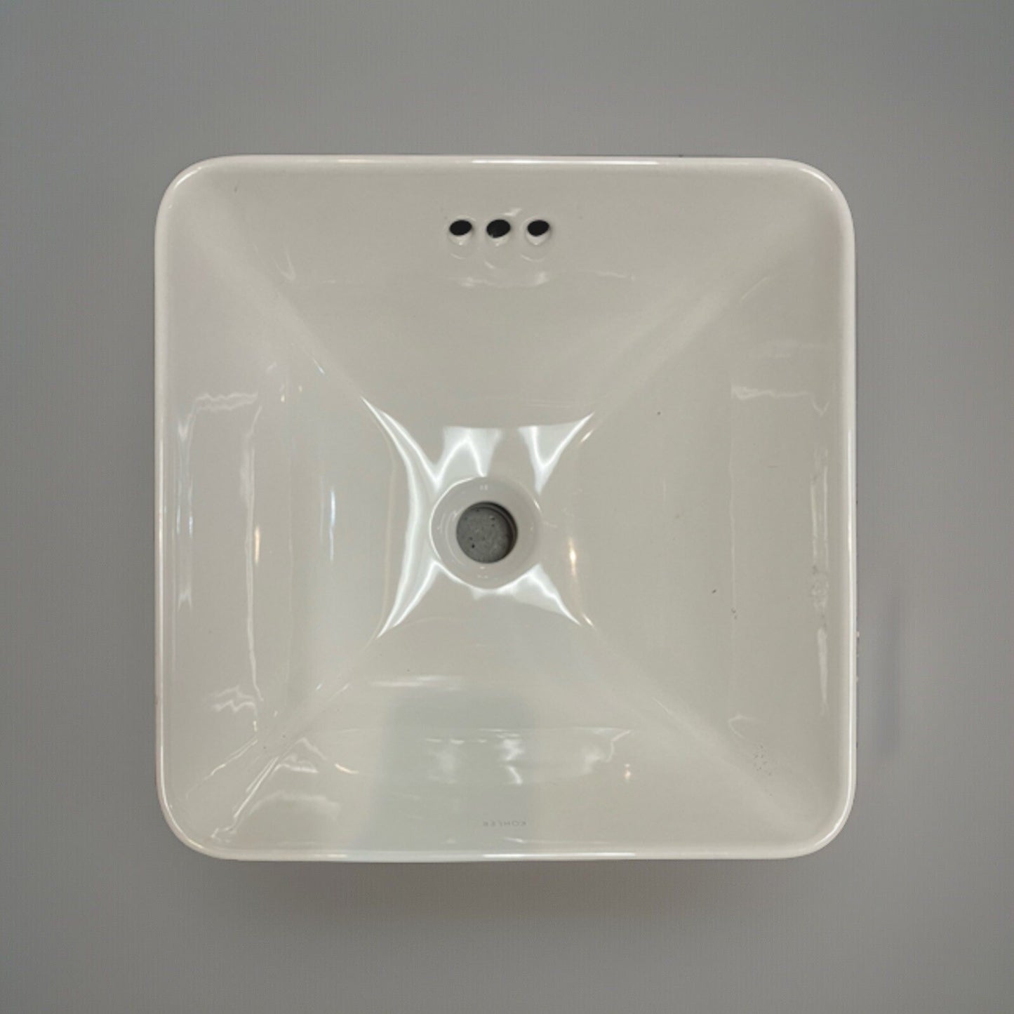 KOHLER k-2661 Vox Square Bathroom Vessel Sink, White