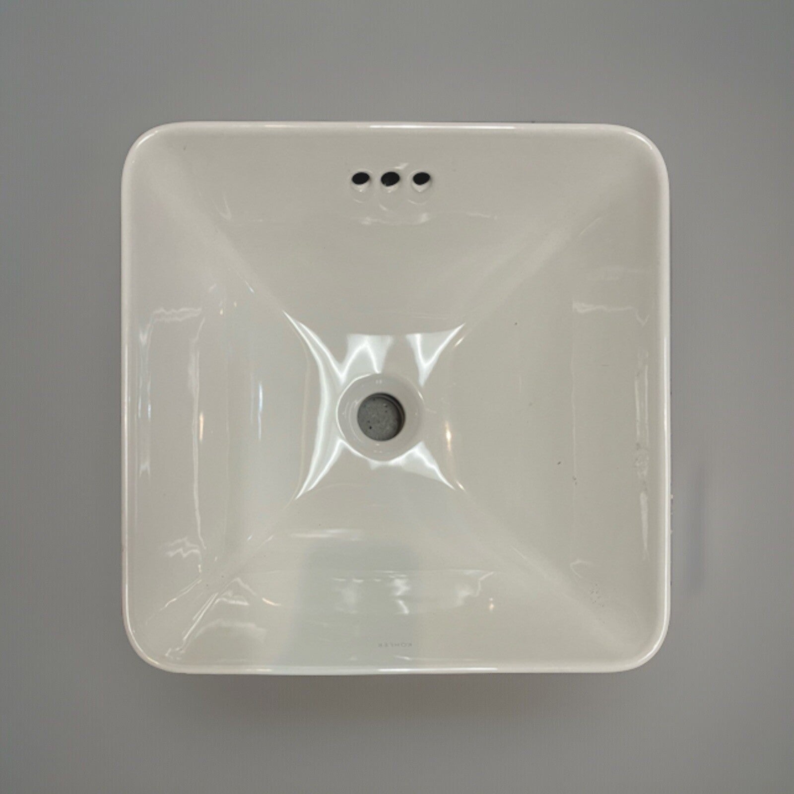 KOHLER k-2661 Vox Square Bathroom Vessel Sink, White