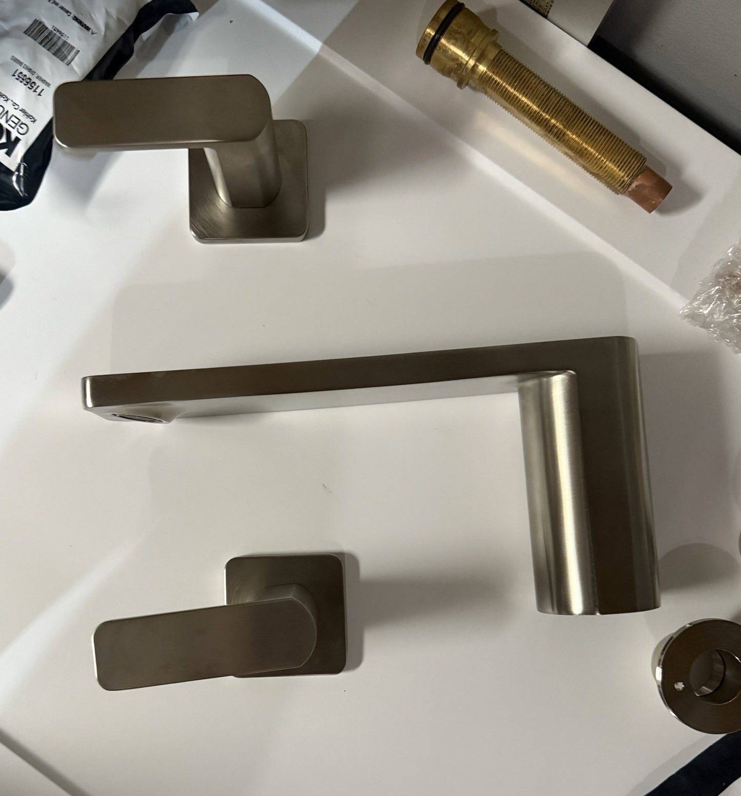 Kohler Parallel Roman Tub Filler Deck Mount Vibrant Brushed Nickel K-27121-4-BN