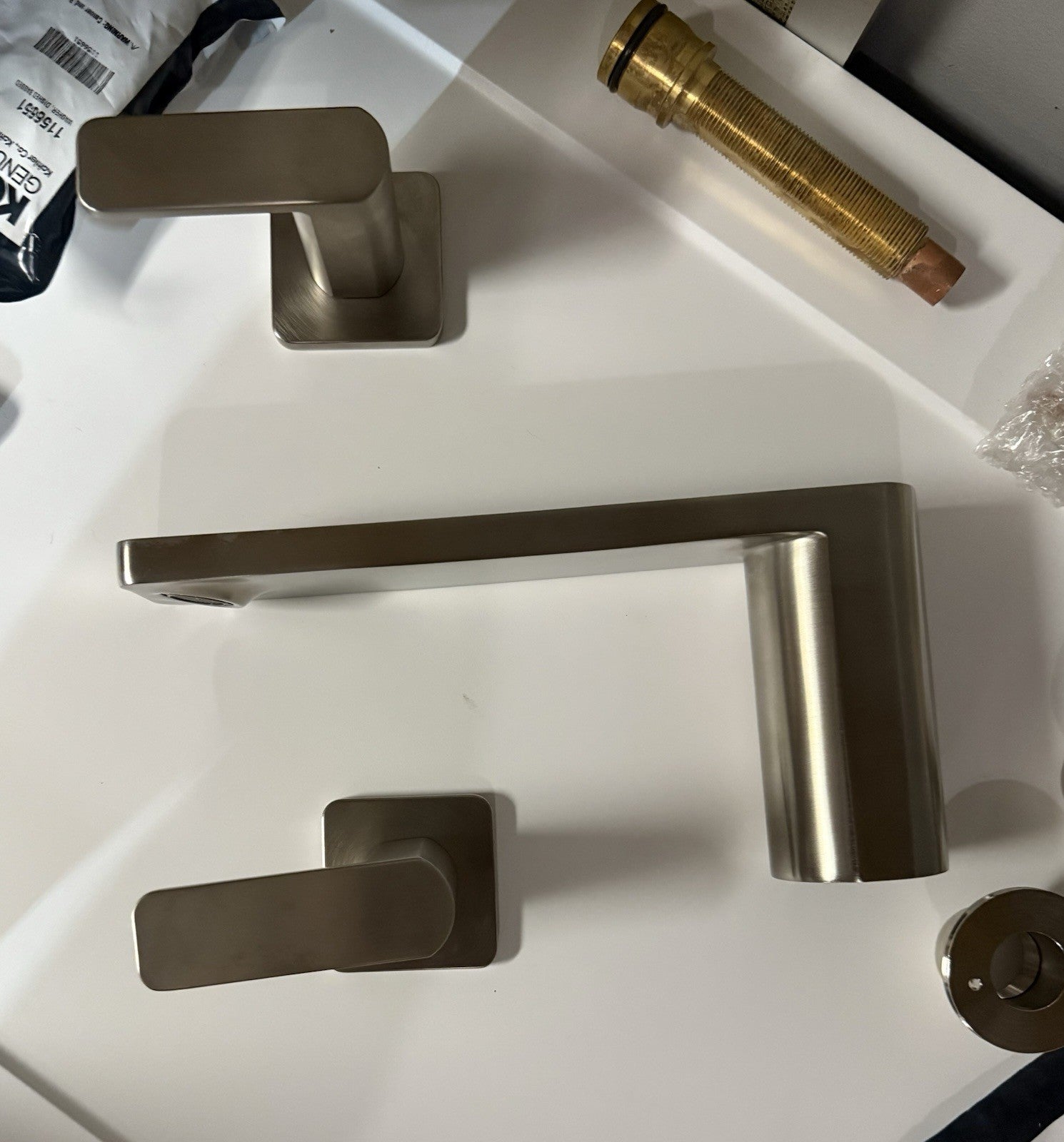 Kohler Parallel Roman Tub Filler Deck Mount Vibrant Brushed Nickel K-27121-4-BN