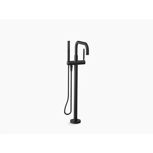 Kohler Purist Floor-Mount Bath Filler Trim Handshower Matte Black (K-T97328-4-BL