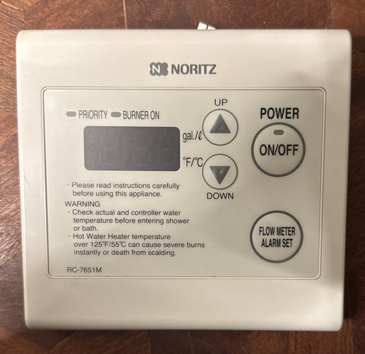 Noritz RC-765M Remote Controller for Tankless Water Heaters