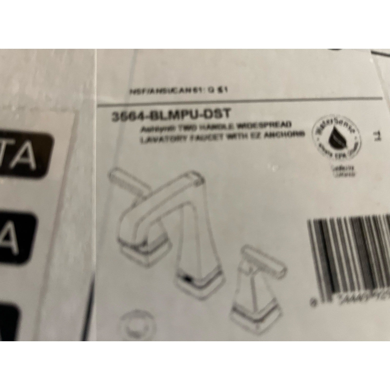 Delta 3564-BLMPU-DST Ashlyn Widespread Bathroom Faucet – Matte Black