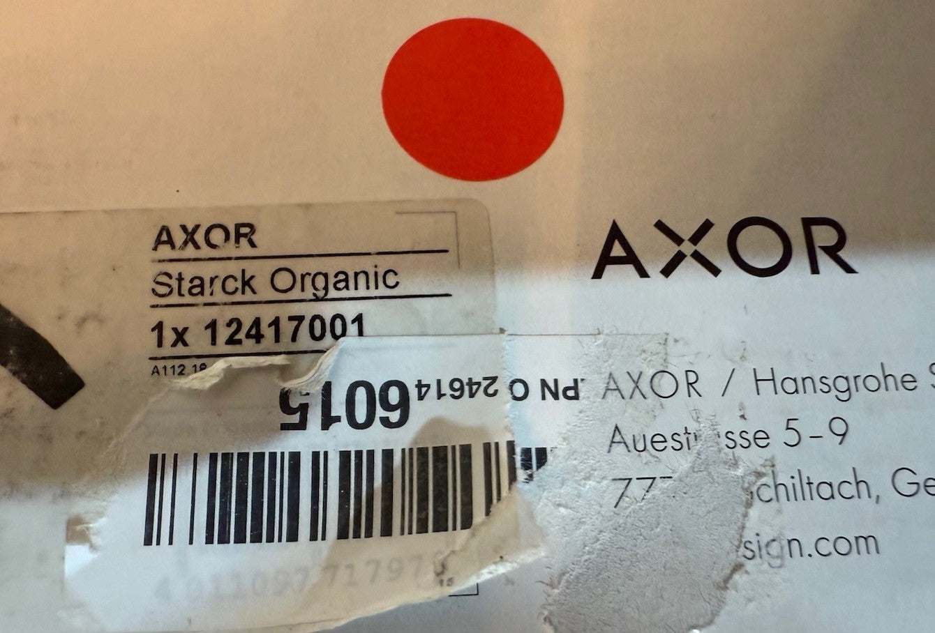 Axor Starck Organic 12417001 Wall-Mount Tub Spout Chrome