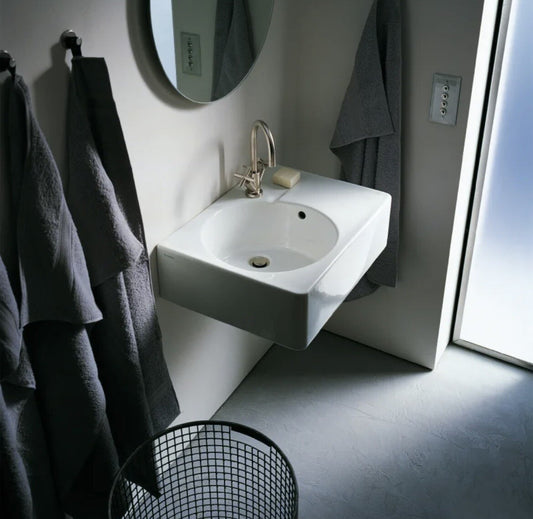 Duravit 684600011 Scola Washbasin 24 1/4" Ceramic with Overflow for Vanity