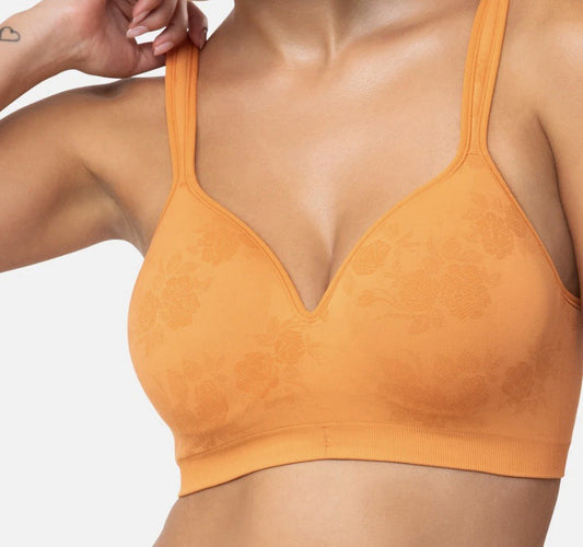 Underoutfit- 460 The Perfect Neckline Bra, size Small Orange