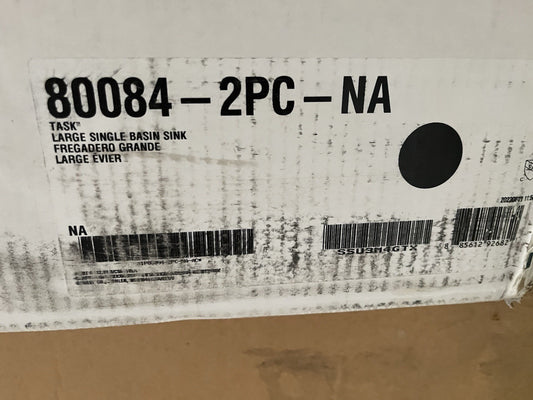 KOHLER 80084-2PC-NA Task 33" Stainless Steel Dual Mount Kitchen Sink Single