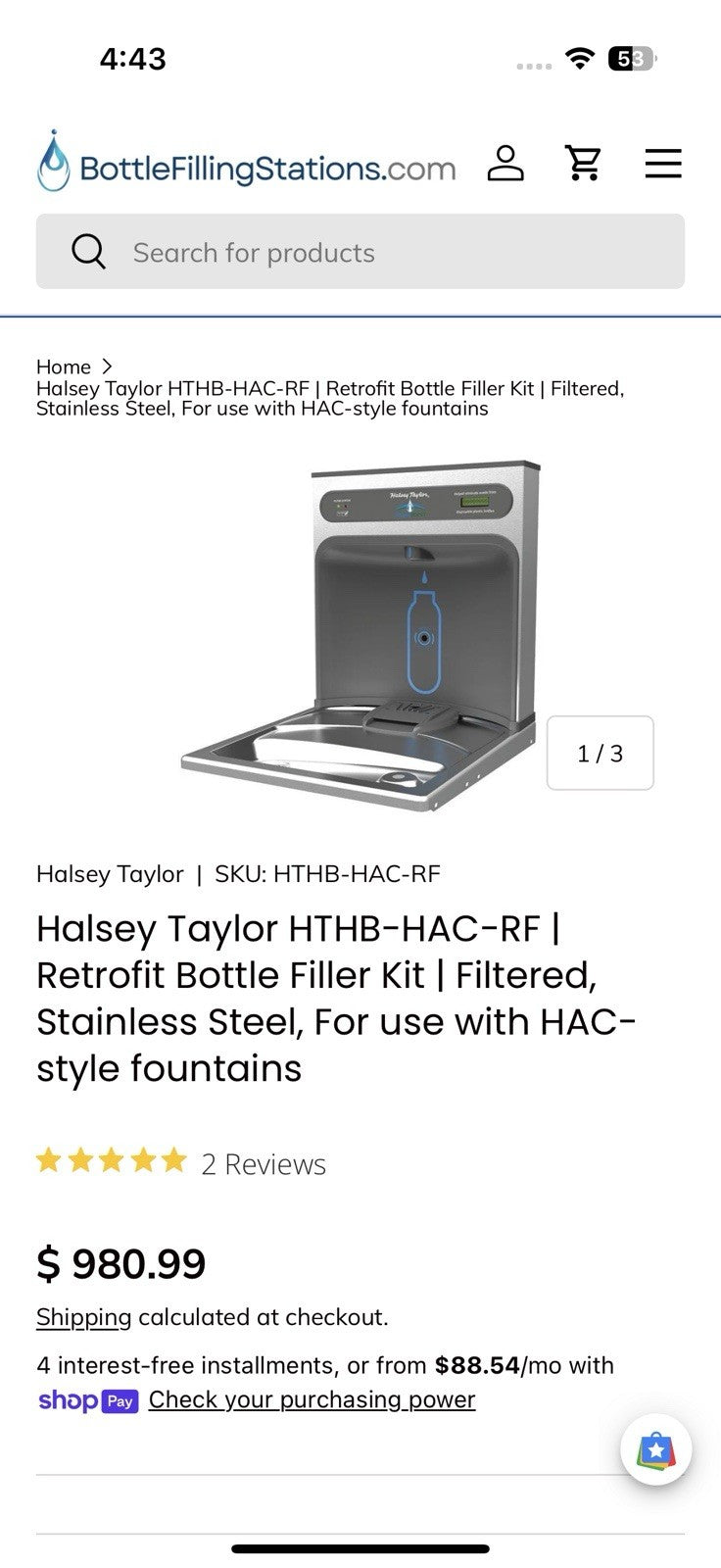 Elkay HTHB-HAC-RF Soda Fountain Machine