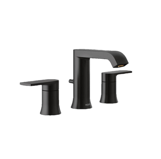 Moen T6708 Genta Widespread Bathroom Faucet - Matte Black
