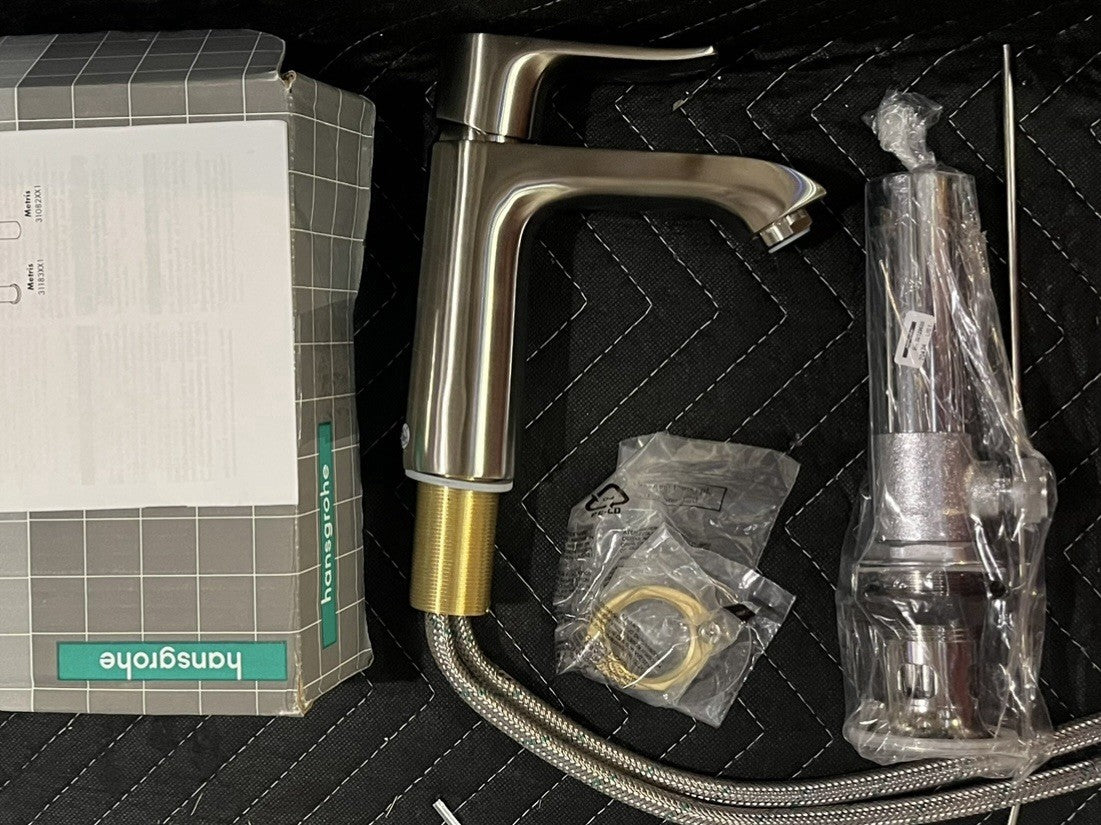 Hansgrohe 31080821 Brushed Nickel Faucet 110 w/ Pop-Up Drain - 1.2 GPM
