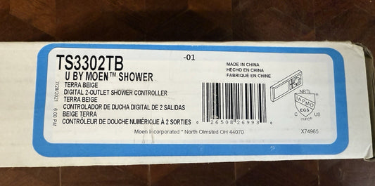 Moen TS3302TB 2-Outlet Digital Shower Controller – Terra Beige