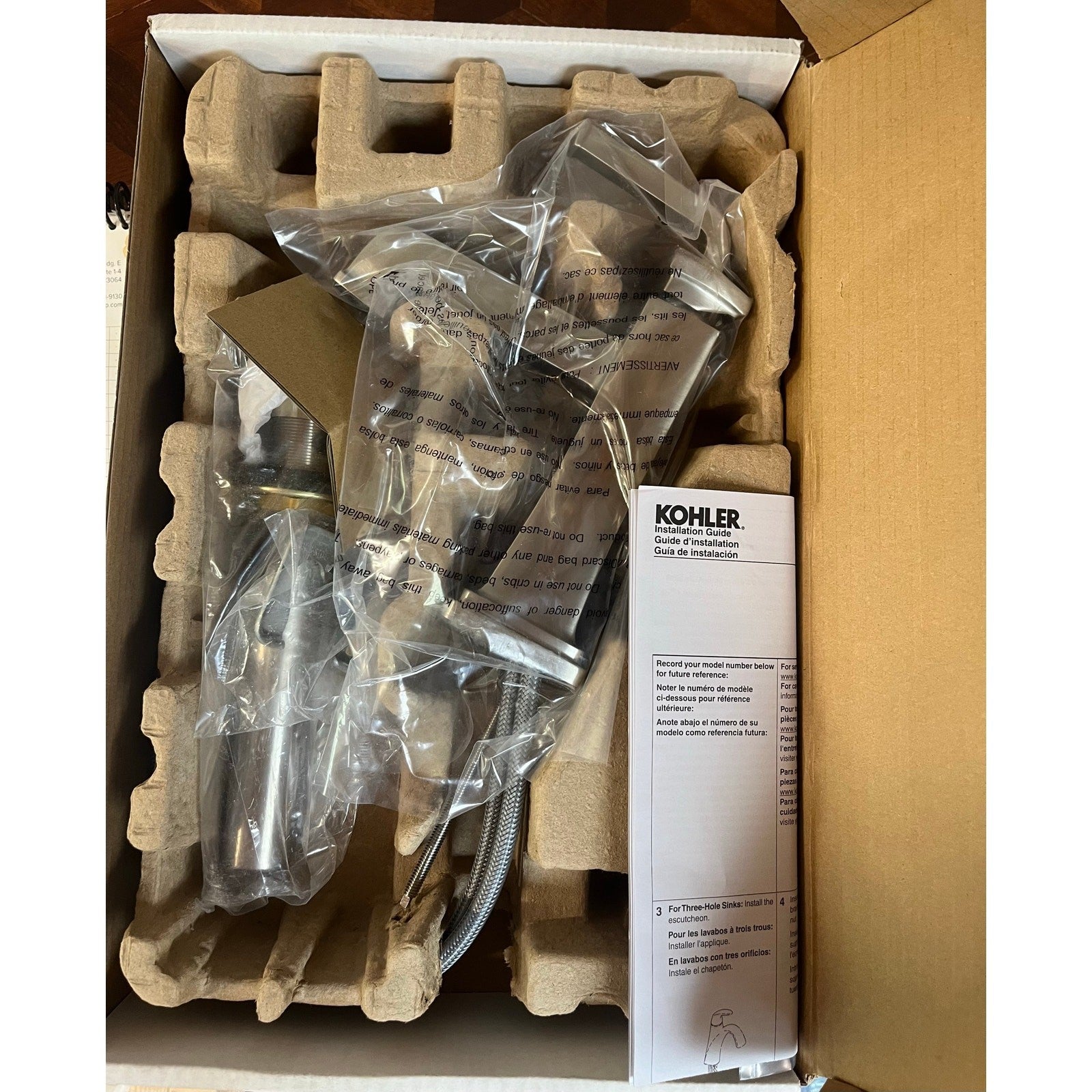 Kohler 27400-4K-BN Riff Single-Handle Bathroom Sink Faucet, 1.2gpm