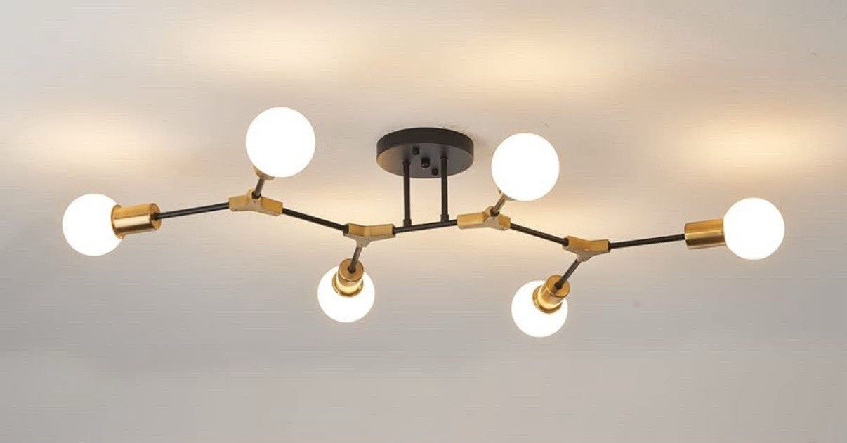 Quoobe 12-Light Sputnik Chandelier – Modern Adjustable Ceiling Fixture
