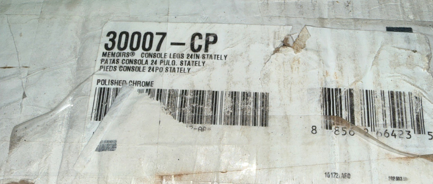 Kohler 30007-CP Bathroom Sink Legs – Polished Chrome