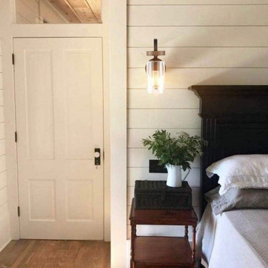 Hydelite Industrial seeded cylindrical wall sconce 