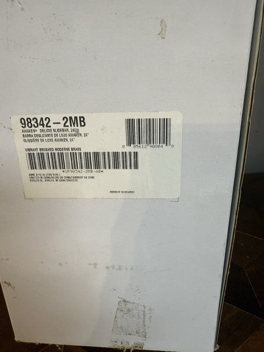Kohler Awaken K-98342-2MB 30" Slide Bar Shower Arm Moderne Brass