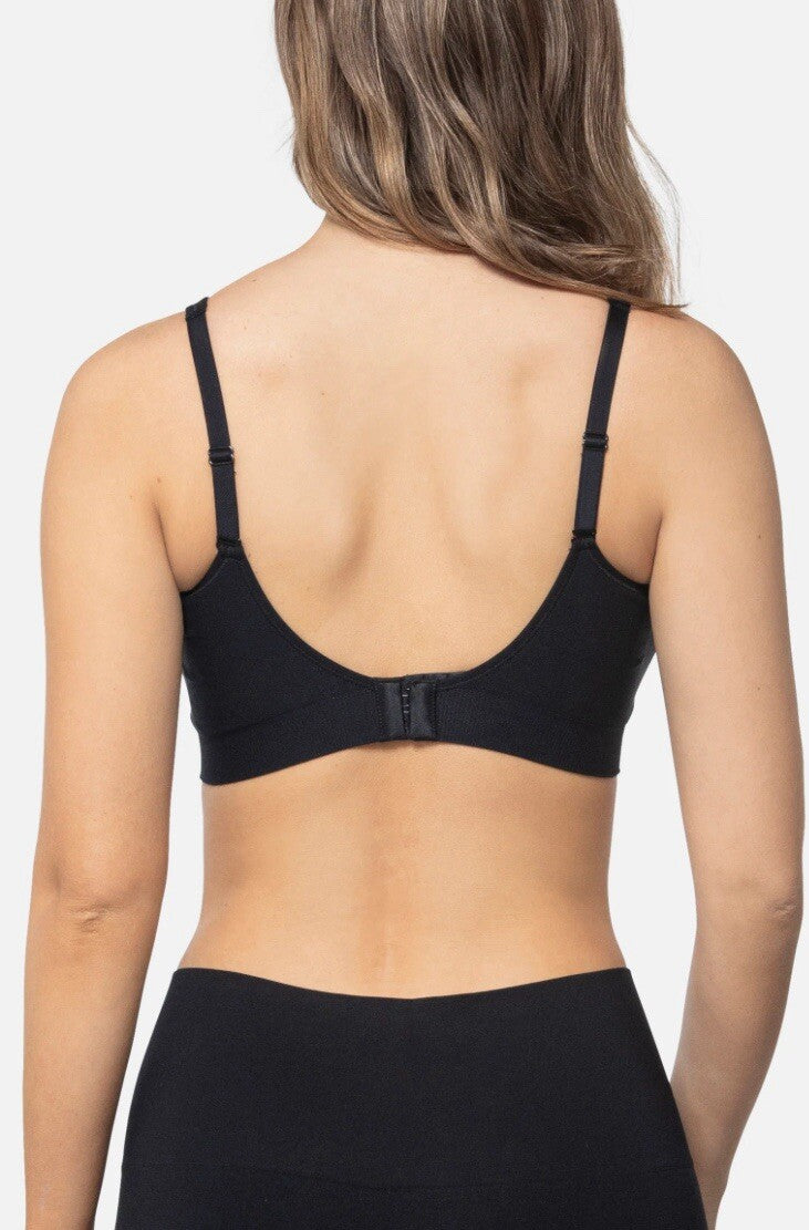 Underoutfit The Comfort Shaping Bra w/ adjustable straps 459- size large, Black
