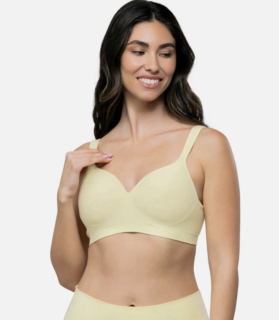 Underoutfit- 460 The Perfect Neckline Bra, size Large Pale Banana