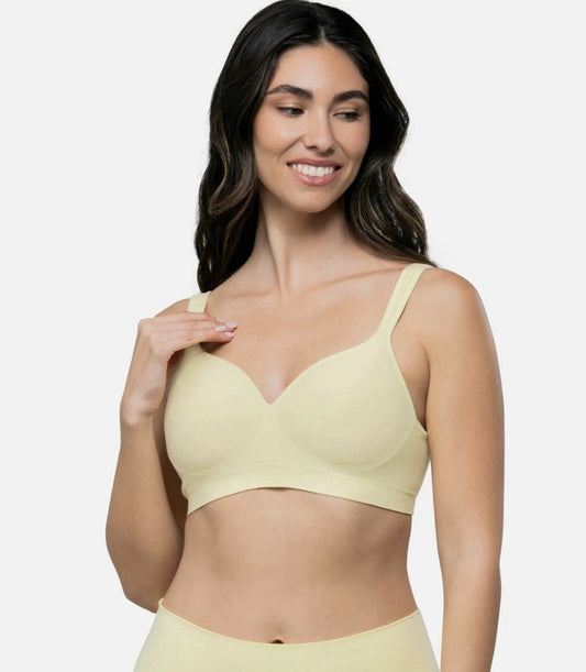 Underoutfit- 460 The Perfect Neckline Bra, size Large Pale Banana