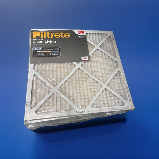 Filtrete 24"x24"x1" AC Furnace Air Filter MERV 5 MPR 300 Basic DusT (497)