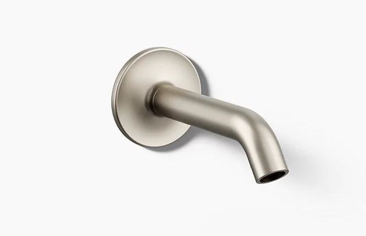 Kohler K‑14426‑BN Purist 7‑3/4″ Wall‑Mount Tub Spout – Vibrant Brushed Nickel