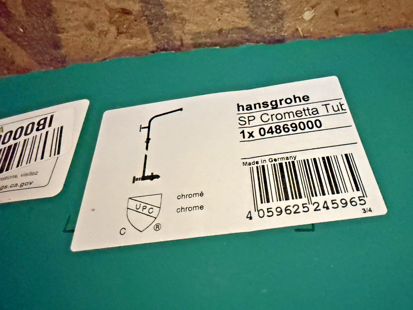 Hansgrohe Crometta 62" Shower Column w/ Tub Filler – Chrome (04869000)