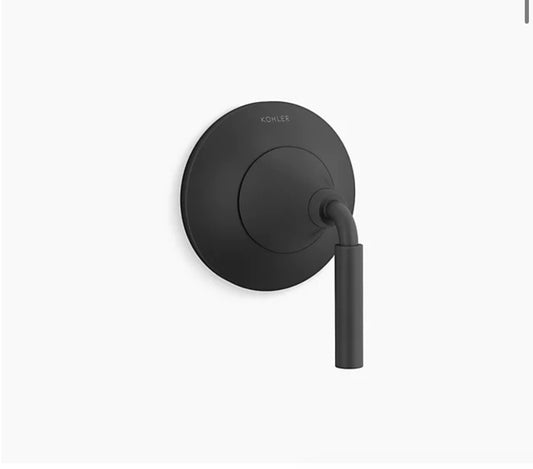 Kohler K-T23955-4-BL Purist Matte Black Shower Trim Kit Lever Handle