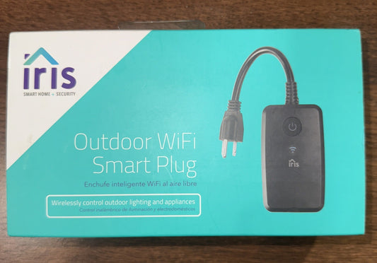 Iris Outdoor Smart Plug Wi-Fi Enabled Outlet Smart Home Timer Weather-Resistant